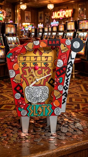 Vintage 1980s slot machine - vintage, pop