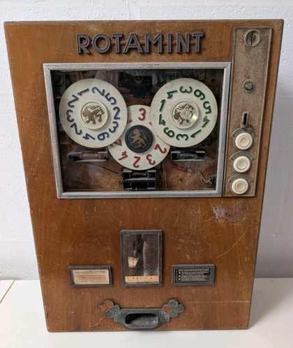 Rotamint vintage slot machine - rotamint,
